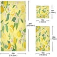 thumbnail image 3 of GZHJMY Towel Set of 3,Summer Lemon 1 Bath Towel, 1 Towel, 1 Small Square Towel, Strong Soft and Compact Absorbent Yoga Gym Hotel Excellent Choice., 3 of 7