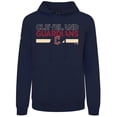 thumbnail image 2 of Men's Levelwear Navy Cleveland Guardians City Connect Podium No Hitter Pullover Hoodie, 2 of 3