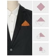 thumbnail image 3 of INSPIRE CHIC Men's Velvet Solid Color Pocket Square for Suit Formal, 3 of 4