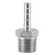 thumbnail image 1 of Conector de cola de manguera de púas para instalación de tuberías de rosca macho de acero inoxidable 304 (1/2 "x 8mm), 1 of 3