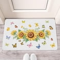thumbnail image 2 of Sunflower Wood Garland (4) Door Mat 30 X 17 Inch Welcome Doormat Indoor Outdoor Entrance Floor Mat Non Slip Spring Summer Decor Rubber Mats, 2 of 6
