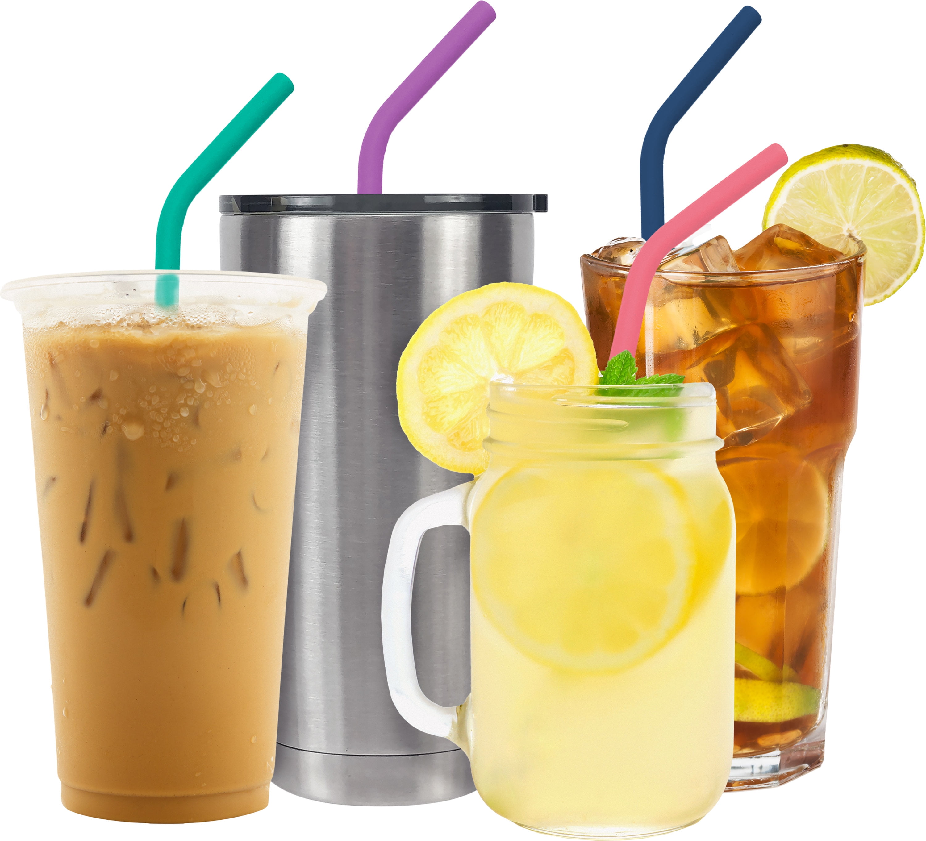 Reusable Silicone Straws Drinking Tubes Silicone Milk Tea - Temu
