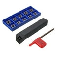thumbnail image 1 of figatia Support d'Outils de Tour Barre Ennuyeuse + Inserts en Carbure + Clé CNC Tour Tour, 1 of 7