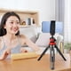 thumbnail image 2 of Desktop Tripod Portable Vlog Selfie Stick with 360° Ball Head Red, 2 of 5