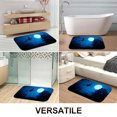 thumbnail image 2 of 1pc Witch Flying at Night Absorbent Non-Slip Bathroom Thickened Flannel Rug Decor,Soft,Quick Drying,Suitable For Indoor/outdoor Use,Bathrooms,Bedrooms,Kitchens,Terrace,Laundry Rooms,16"x24", 2 of 9