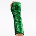 thumbnail image 4 of lanema Shimmering Sequined Arm Warmers Arm Sleeves For Stage Performances Night Event, 4 of 21