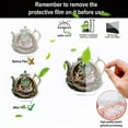 thumbnail image 6 of Aodebiao 2D Bunny Teapot Ornament Acrylic Table Centerpiece Holiday Party Decoration Whimsical Family Gathering Desktop Display Durable Translucent Home Accent, 6 of 8