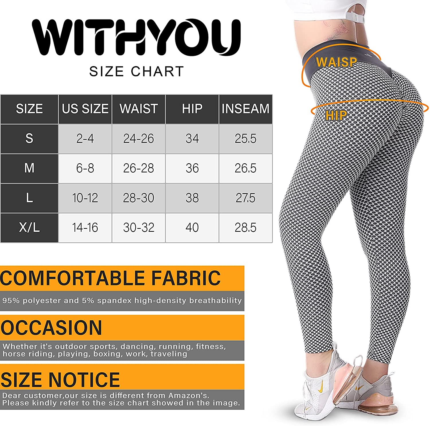 LuoHeng Butt Lifting TIK Tok Leggings 