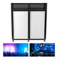 thumbnail image 3 of DJ Event Facade Metal Black Scrim Booth with Travel Bag Foldable 20" x 40" Flat Table Top, for Public Squares, Ice Rinks, Birthday Party Supplies, Family Parties, Discos, Bars, 3 of 8