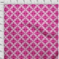 thumbnail image 3 of oneOone Viscose Chiffon Fabric Check Kasuri Print Fabric By The Yard 42 Inch Wide, 3 of 4