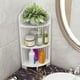 thumbnail image 5 of Estante esquinero para baño, estante de plástico para encimera de baño, organizador lateral para baño, 5 of 8