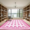 thumbnail image 2 of ODIKA 6'x9' Machine Washable Non-Slip Area Rug, Traditional Pink High Traffic Rug, Pink, 1047952, 2 of 7