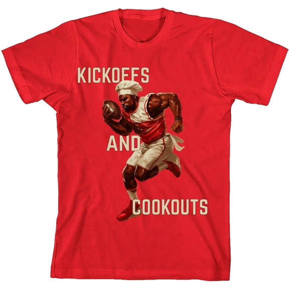 Go Sports! But Where's the Food? Youth Red Crew Neck Short Sleeve Tee-Medium