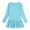 Light Blue, variant on NAISIBABY Girls Casual Dress, Pleated Flare Long Sleeve Solid Color Loose Comfy Cotton Dress Light Blue 2-3T