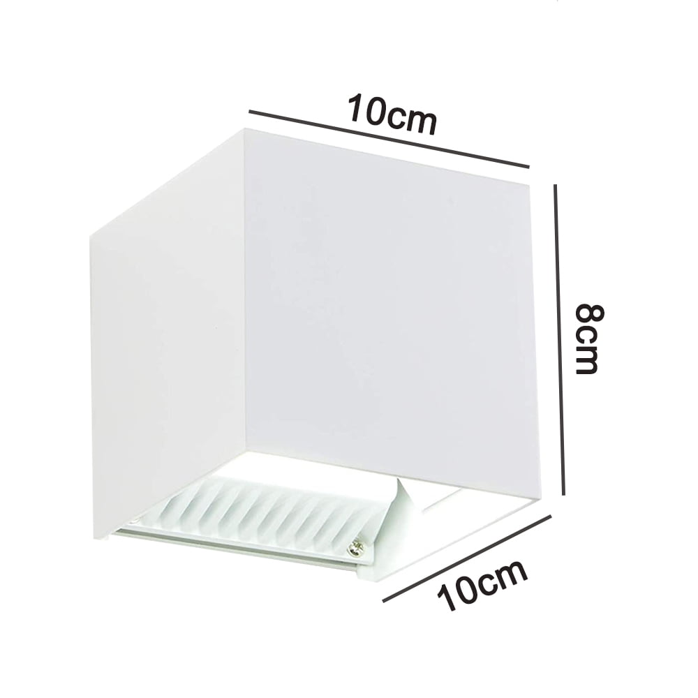 Sensor LED Outdoor Wall Light Adjustable Outdoor Light Fixture Porch Light Outdoor Wall Sconce,12W Exterior Light Fixtures, IP65 Waterproof-White&Warm light