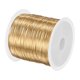 thumbnail image 1 of Uxcell Alambre de Joyería de 0.3 mm, Alambre de Manualidades de 28 Agujas 328FT, Alambre de Cobre para Hacer Joyería, Alambres de Metal Suave [100M, Oro Claro], 1 of 1