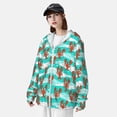 thumbnail image 3 of Balery Lobsters Of Turquoise Waves Sudadera ligera de manga larga con capucha y protección solar UPF 50+ para hombre y mujer, ideal para pesca y running-Large, 3 of 7