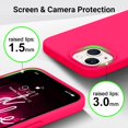 thumbnail image 4 of Designed for iPhone 13 Phone Case, [Silicone Ultra Slim Thin Series] Full Body Shockproof Protective with Soft Anti-Scratch Microfiber Lining for iPhone 13, 6.1 inch, Hot Pink, 4 of 7