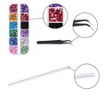thumbnail image 2 of Nail Glitter Set Flat Back Gems Rhinestones Decors with Rhinestones Pick Up Tweezers & Nail Pen for Nail Art DIY 7 Boxes Nail Glitter Sequins, 2 of 4