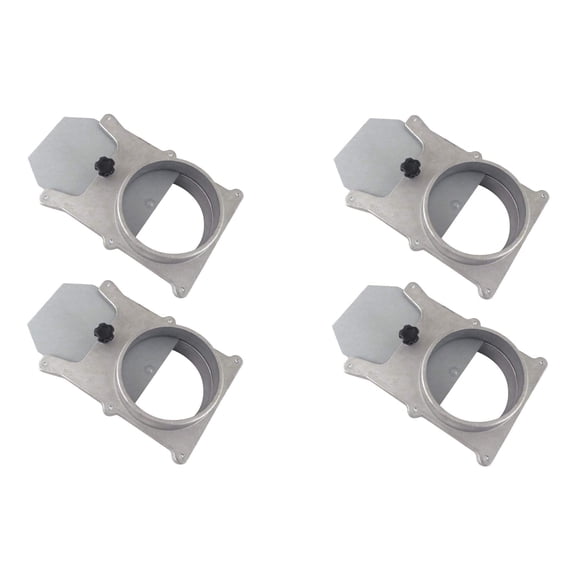 Taytools 278567 Ensemble de 4 Barrières Blast 6 Pouces Auto-Nettoyage Sans Obstruction Aluminium pour Système de Collecte de Poussière