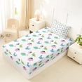 thumbnail image 4 of Erosebridal Colorful Kids Dinosaur Twin Sheet Sets,Ancient Animal Bedding For Boys Teens 3 Pieces, 4 of 6