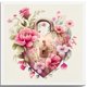 thumbnail image 1 of Cuadros Decorativos 5D bricolaje taladro redondo completo diamante pintura amor bloqueo Kit decoración del hogar (B6772) Wdftyju embutido en tela, 1 of 9