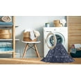 thumbnail image 2 of Ahgly Company Machine Washable Indoor Rectangle Industrial Modern Lapis Blue Area Rugs, 4' x 6', 2 of 7