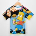 thumbnail image 3 of Simpsons Kid Shirts Unisex Casual Tops 3D Print Graphic Tees Short Sleeve T Shirts for Boys Girls 110CM, 3 of 8