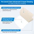 thumbnail image 6 of Hydrocolloid Bandage Roll (2in*16ft), Highly Absorbent Hydrocolloid Dressing Patch Bandages for Wound Care, Burn, Blister,Pimple, Acne Care, Waterproof & Cut to Size, 6 of 7