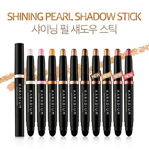 KARADIUM Shining Pearl Smudging Eye Shadow Stick 1.4g (#6 Chocolate Brown) - Waterproof Long Lasting Daily Eye Makeup Eye Shadow Stick, Creamy Texture, Easy to Draw, Hypoallergenic for Sensitive Eyes