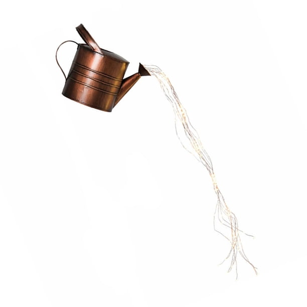 Inteprter Ducha jardín arte luz LED regadera cadena de luz decorativa hervidor arte cadena de luz, hervidor, lámpara, soporte paisaje iluminación Jardín y Patio Ducha+lámpara Inteprter HA005172-01B