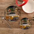 thumbnail image 7 of SKYSONIC Retro Car Christmas Pot Holders Trivets, 2 Pcs Heat Resistant Trivets, Cotton Thread Weave Mats for Hot Pads Pans Pot Bowl Teapot for Kitchen Decor, 7 of 7