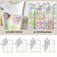 thumbnail image 5 of Happy Easter Swag Curtains for Kitchen/Bedroom/Living Room, Spring Easter Bunny Eggs Floral Colorful Plaid Scalloped Curtains 63 Inch Long, Window Swag Topper Curtains Valances 2 Panels Set 36"x63", 5 of 8