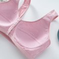 thumbnail image 5 of Zszcpp Push Up Bras For Women Wireless Bras Front Closure Solid Wide Shoulder Strap Suitable Thin No Steel Ring T Shirt Bra Underwear, 5 of 7