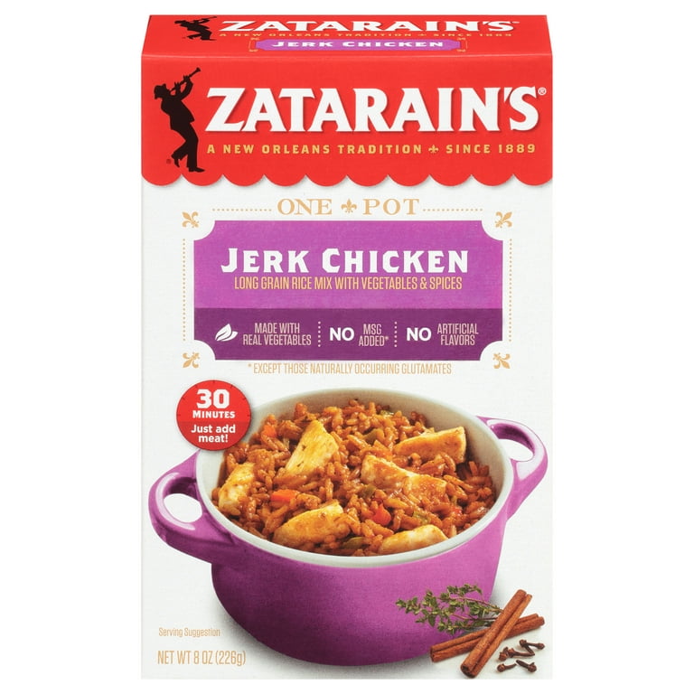 Zatarain's Jerk Chicken Rice Dinner Mix, 8 oz - Walmart.com