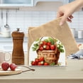 thumbnail image 6 of Strawberry with Leaves Acrylic Napkin Holder Clear Paper Tissue Dispenser Kitchen Dining Room Bathroom Party Hotel, 6 of 8