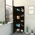 thumbnail image 5 of Plethoria Home 5-Shelf Tall Cabinet Black Wengue, 5 of 8