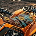thumbnail image 3 of Uorisanigo ATV Seat Cover Sunflower Retro Aztec Four-Wheeler Seat Cover, Waterproof ATV Accessories for All Seasons, Compatible with Polaris Sportsman Polaris Scrambler Honda Rancher, 3 of 7