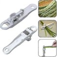 thumbnail image 2 of French Style Green Bean Cutter Multifunctional Vegetable Cutter Bean Peeler Kitchen Tool 1 Piece White, 2 of 5