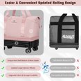 thumbnail image 5 of Foldable Rolling Travel Bag Expandable Duffel With 360° Wheels Trolley Sleeve Luggage Bag Waterproof Carry On Overnight Tote For Home Storage Gym Moving Camping, 5 of 10