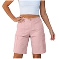 thumbnail image 1 of Ziynglg Shorts Cargo pour Femmes Légers Mode Shorts à Jambes Larges Été Amples Décontractés Randonnée Course Shorts, 1 of 8