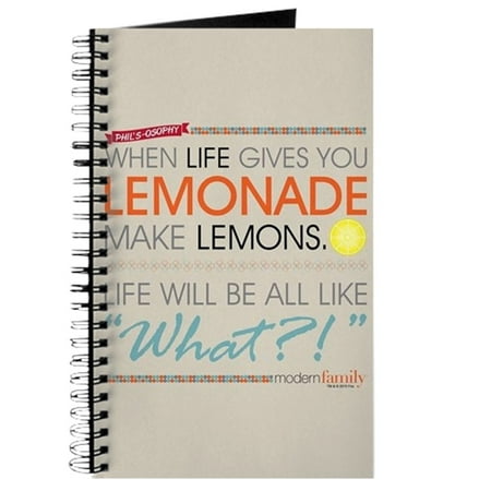 CafePress - Modern Family Phil's Osophy Lemonade - Spiral Bound Journal Notebook, Personal Diary