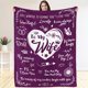 thumbnail image 1 of LHSHID Gifts for Wife from Husband to My Wife Blanket Wife Gifts from Husband Boyfriend Birthday Gifts for Wife for Wife from Husband Wife Blanket from Husband 30"x40", 1 of 8