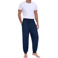 thumbnail image 6 of GIRUNS Men's Pajama Pants Soft Casual Sleep Pants With Pockets Elastic Waistband Sleepwear Pants With Drawstring Navy Blue M, 6 of 6