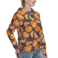 thumbnail image 6 of Kdxio Various Oranges Print Womens Oversized Hoodies Sweatshirts Hooded Pullover Tops Sweaters Casual-Large, 6 of 7