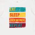 thumbnail image 4 of Inktastic Martial Arts Eat Sleep Taekwondo Repeat Boys or Girls Baby T-Shirt, 4 of 5