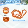 thumbnail image 2 of Uxcell Cuentas de Cristal de Vidrio, Cuentas de Cristal Rondelle de 8 mm con Corte Facetado, Hebra de Gemas con Cuentas Espaciadoras para Manualidades, Pulsera, Collar, Naranja, 2 of 5
