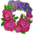 thumbnail image 1 of Corona navideña de diamantes, kit de arte con diamantes para crear una corona navideña de flores para la puerta principal Rosado, 1 of 8