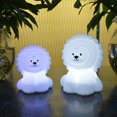 thumbnail image 3 of Luz nocturna de león para niños, luz de silicona para habitación de bebé y niños pequeños, luz nocturna portátil para habitación de niños, luces de animales recargables para niñas y niños, l, 3 of 4
