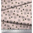 thumbnail image 2 of Soimoi Pink Modal Satin Fabric Web & Spider Insects Print Sewing Fabric Yard 42 Inch Wide, 2 of 3